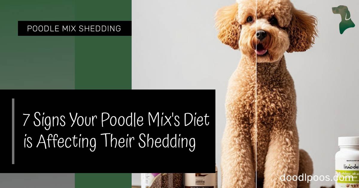 Image showcasing 7 Signs Your Poodle Mix's Diet is Affecting Their Shedding